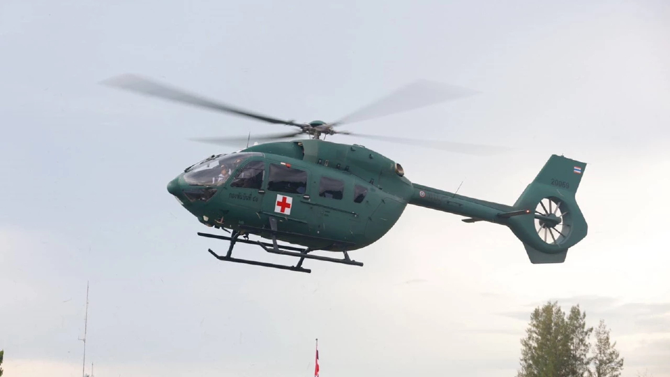 กองทัพภาค 2 สั่งเฮลิคอปเตอร์ ฮ.ท.145 ลุยน้ำท่วมภาคใต้