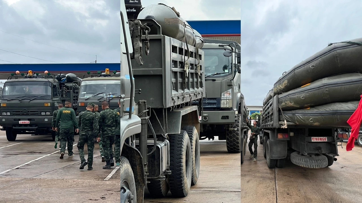 ทหารช่างราชบุรี นำเรือ-กำลังพล เสริมทัพช่วยหาดใหญ่น้ำท่วมหนัก