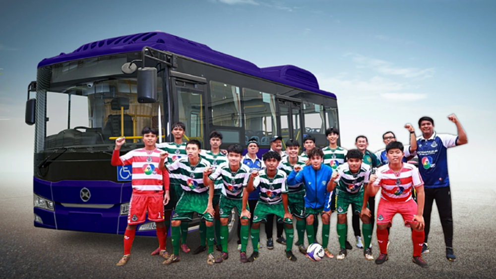 TSB มอบรถสานฝันคันใหม่ EV Bus มูลค่า 4.5 ล้าน ให้ 'หมอนทองวิทยา'