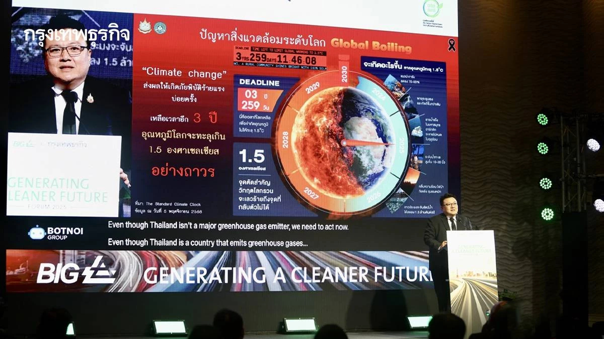 ไทยเร่ง Net Zero 2050 ชู พ.ร.บ.ลดโลกร้อน ใช้กลไกการเงิน ปกป้องธุรกิจคาร์บอนต่ำ