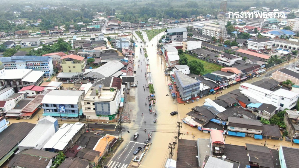 .อัปเดตเส้นทางจราจร อ.จะนะ จ.สงขลา หลังน้ำลด ถนนสายหลัก 43 ผ่านได้.