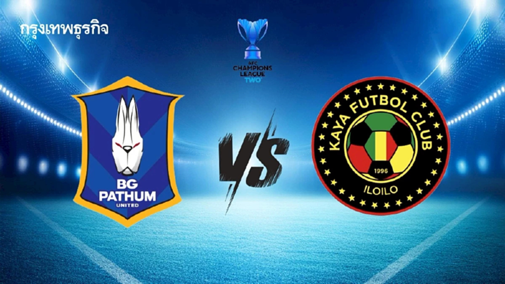 ดูบอลสดวันนี้ 'บีจี ปทุม ยูไนเต็ด พบ คายา เอฟซี' ลุ้นสโมสรไทย ACL Two