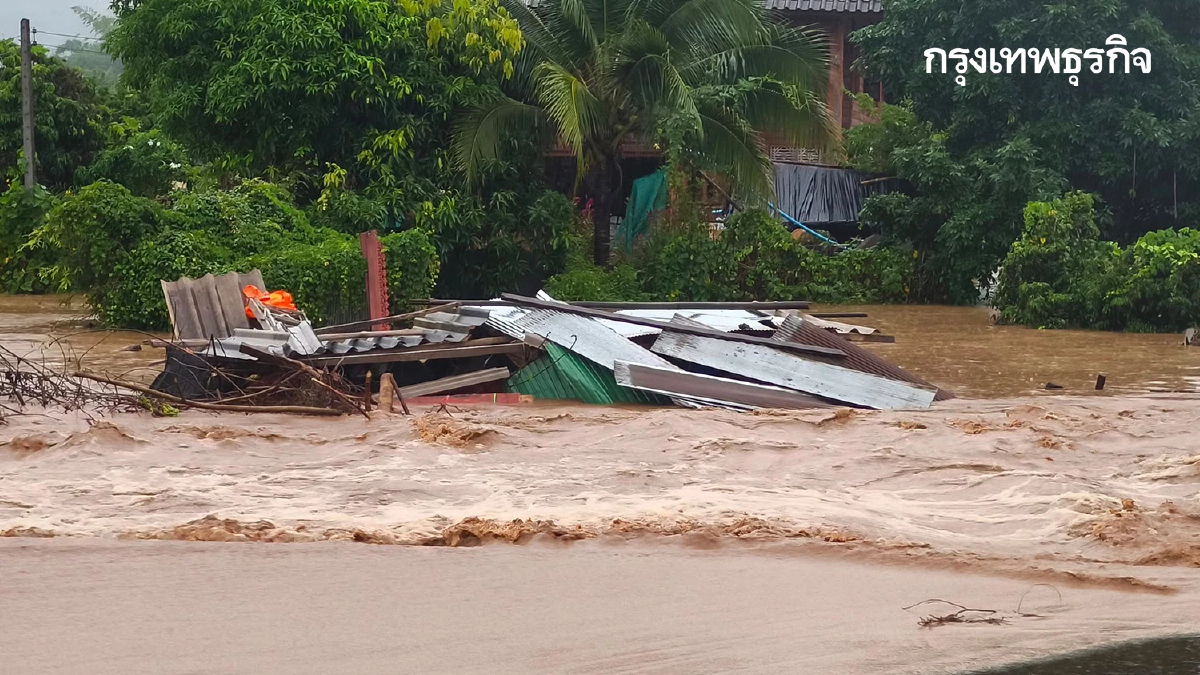 อิทธิพลพายุคัลแมกี ถล่มซ้ำ น้ำท่วมลำพูน - สันป่าสัก ถนนถูกตัดขาด