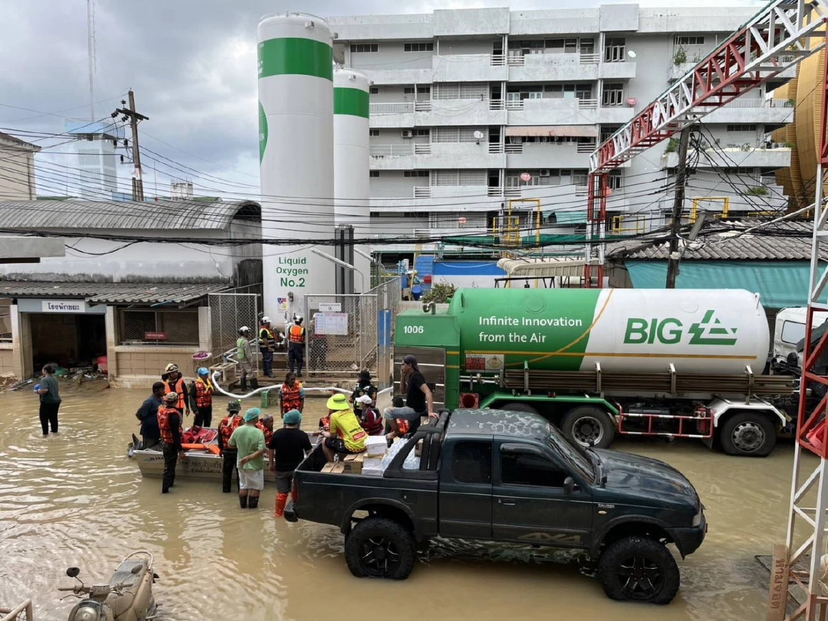 'บีไอจี' จัดส่งออกซิเจนเหลวให้โรงพยาบาลหาดใหญ่สำเร็จ