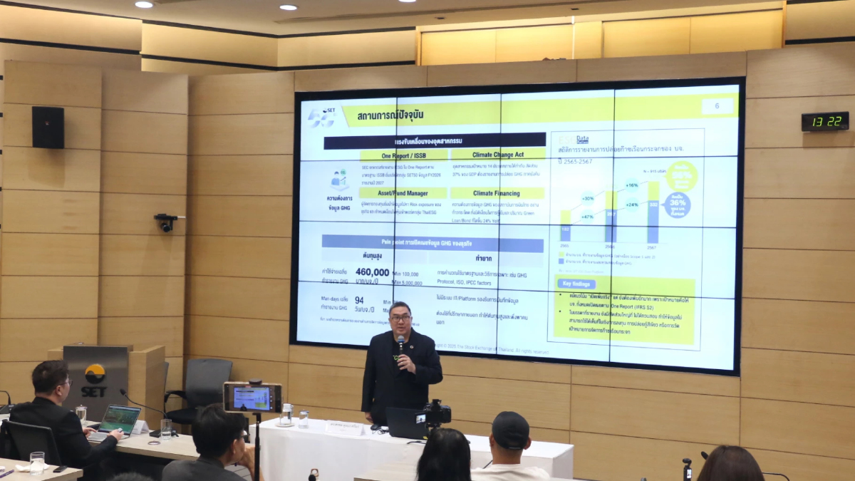 SETCarbon ได้รับการรับรองจาก อบก. พร้อมวางรากฐานระบบคำนวณคาร์บอนกลางของประเทศ