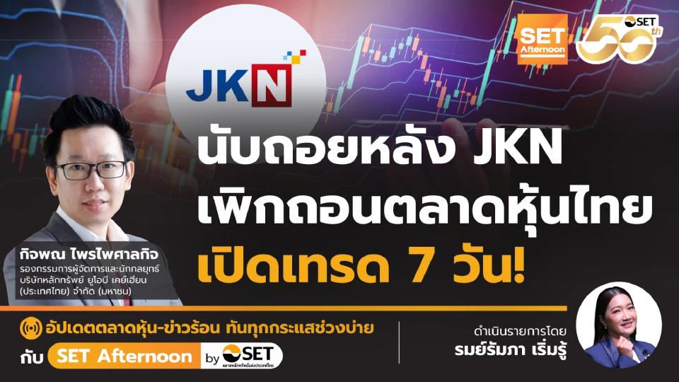 นับถอยหลัง JKN เพิกถอนตลาดหุ้นไทย เปิดเทรด 7 วัน! | SET Afternoon | 8-12-68