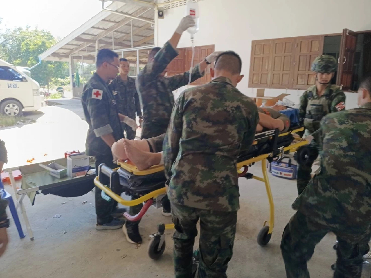 ด่วน! ทหารช่าง นย. ‘เหยียบทุ่นระเบิด’ บ้านหนองรี