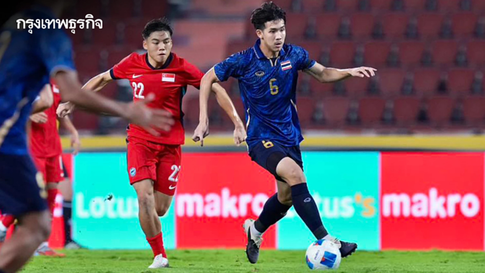 ฟุตบอลชายทีมชาติไทย ชนะ สิงคโปร์ 3-0 ลิ่วรอบรองฯ ศึก ซีเกมส์ 2025