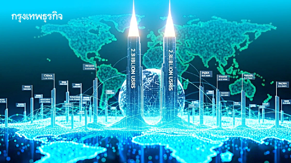 ‘20 ประเทศ’ผู้ใช้อินเทอร์เน็ตมากที่สุดในโลก ‘จีน-อินเดีย’นำโด่งมากกว่า 2.3 พันล้านคน