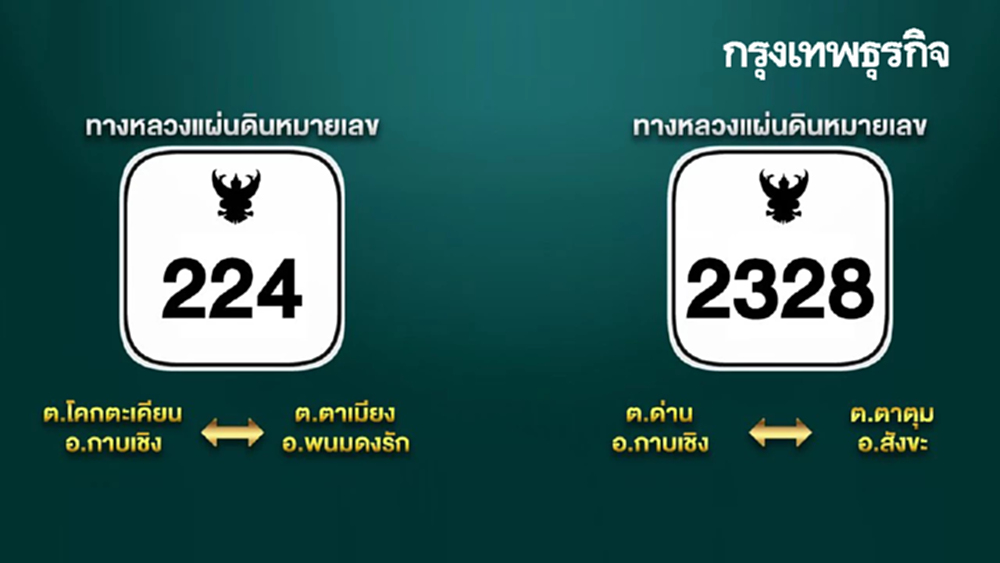 ประกาศ เลี่ยงใช้ถนน 224 และ 2328 เหตุปะทะชายแดนไทย-กัมพูชา