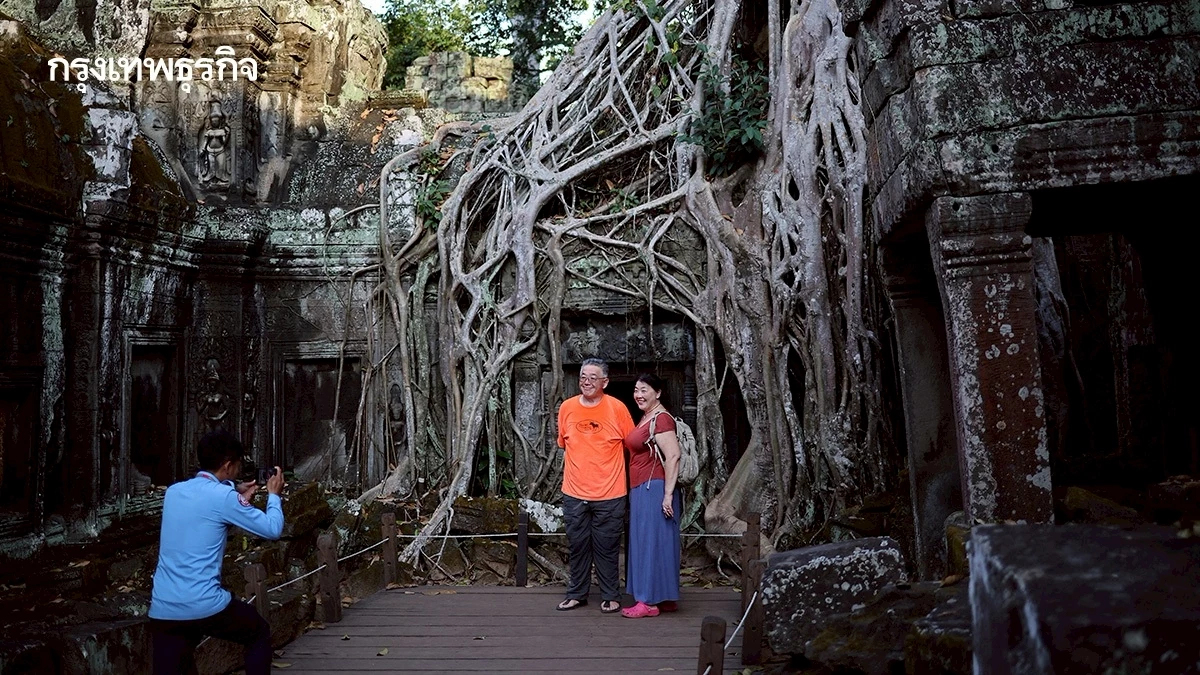 ตรวจสภาพท่องเที่ยวนครวัดหลังเหตุปะทะชายแดนไทย-กัมพูชา