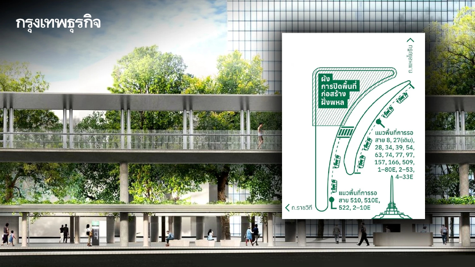 เริ่มพรุ่งนี้! ปิดปรับปรุง 'จุดจอดรถเมล์' อนุสาวรีย์ชัยฯ ฝั่งพหลโยธิน-ราชวิถี