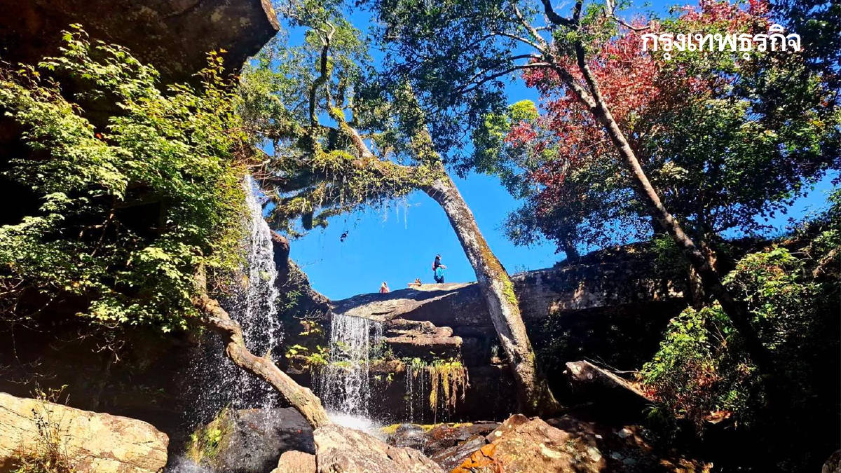 เที่ยวภูกระดึง เปิด 3 น้ำตกใหม่ ดูใบเมเปิ้ลแดง ท่ามกลางอากาศหนาว