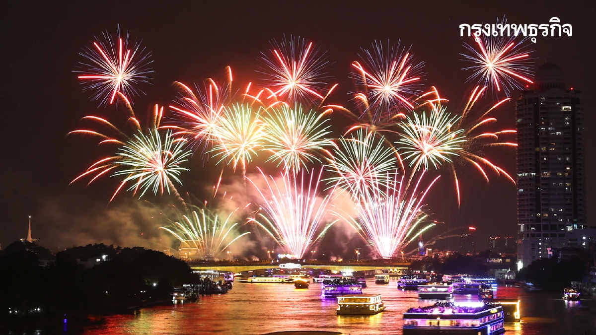 อวดโฉมพลุ 2568 'วิจิตรเจ้าพระยา 2025' แสงแห่งสยาม แม่ของแผ่นดิน