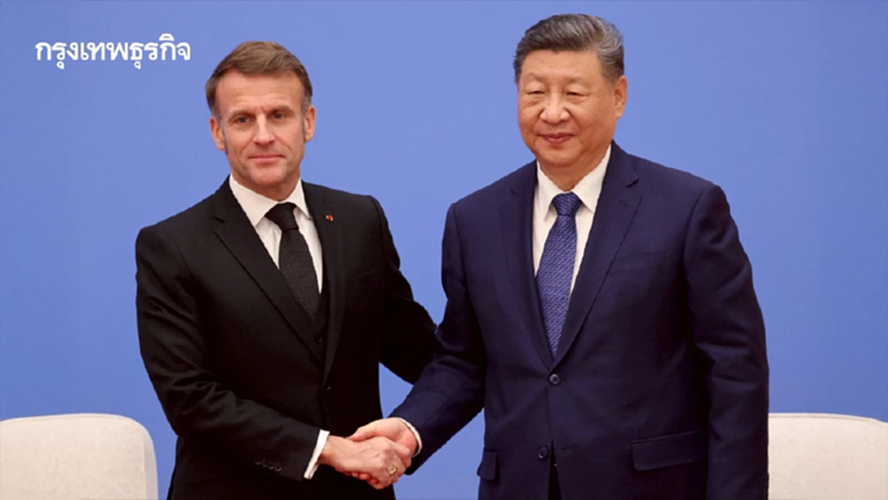 มาครงขู่‘เก็บภาษีจีน’ตามรอยสหรัฐถ้าไม่ลดเกินดุลการค้าอียู