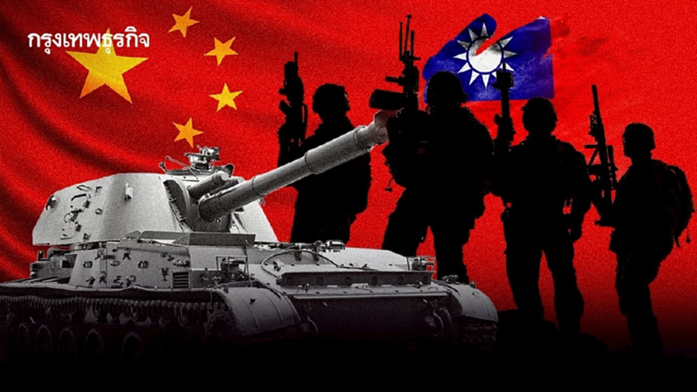 'จีน' ประกาศซ้อมรบรอบไต้หวันครั้งใหญ่ รวม 4 เหล่าทัพ เล็งใช้กระสุนจริง