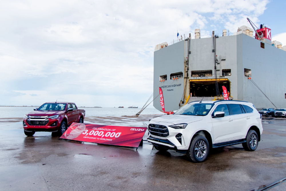 อีซูซุ ส่งออกรถยนต์ ฐานผลิตประเทศไทย ครบ '3,000,000 คัน'