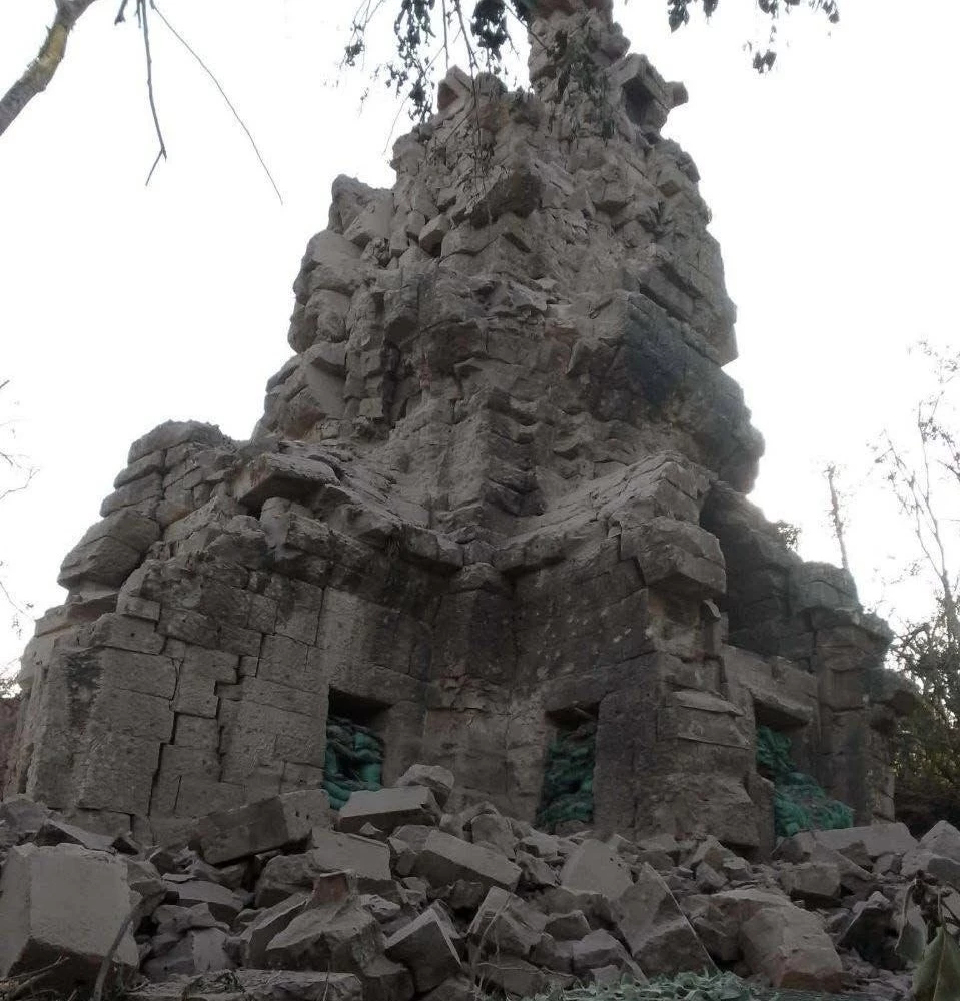 เปิดภาพ ‘ปราสาทตาควาย’ พังยับ หลัง ‘ไทย-กัมพูชา’ รบเดือด