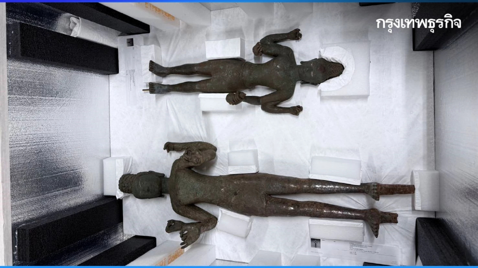 สหรัฐฯ ทำพิธีส่งคืน 4 รูปปั้นพันปี ‘ประโคนชัย’ คาดถึงไทย ธ.ค.นี้