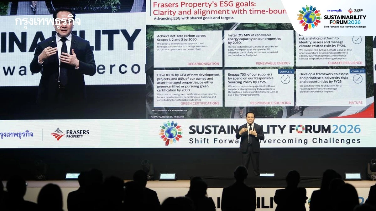 เฟรเซอร์สฯชู6เสาหลักESGพลิกเมืองตาม“เศรษฐกิจพอเพียง”