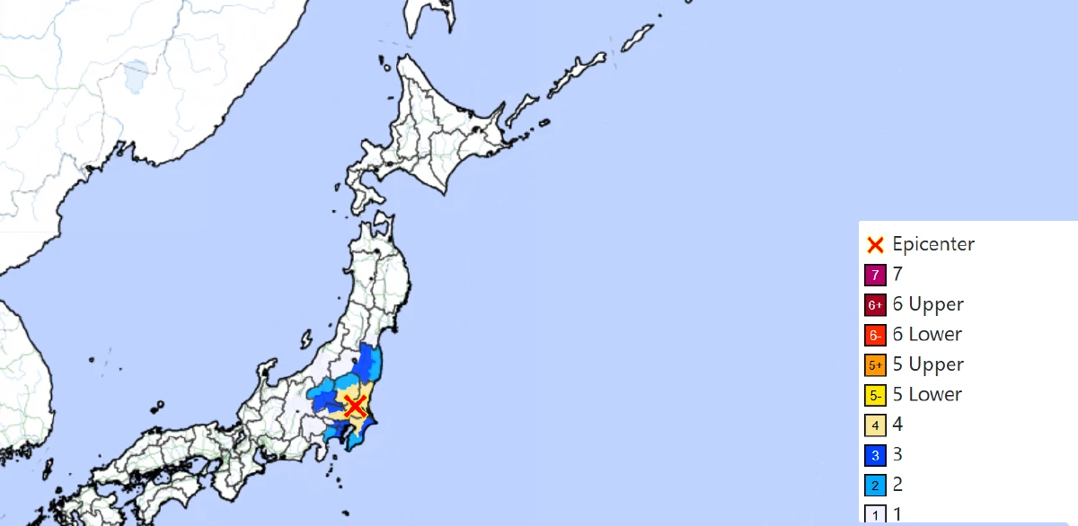 เกิดแผ่นดินไหว 4.9 เขย่าตอนเหนือกรุงโตเกียว ญี่ปุ่นยังไม่เลิกคำเตือน Mega Quake