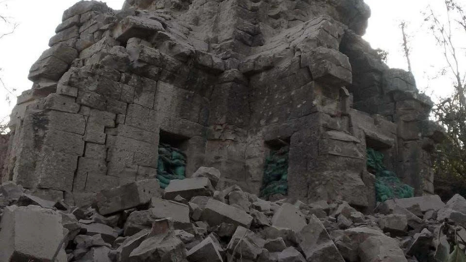 เปิดภาพ ‘ปราสาทตาควาย’ พังยับ หลัง ‘ไทย-กัมพูชา’ รบเดือด