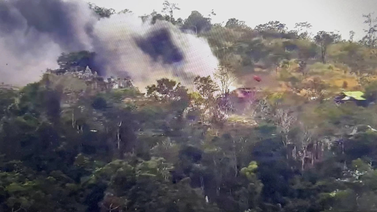 ‘กองทัพ’ ทำลายเครนบน ‘เขาพระวิหาร’ พบใช้ติดตั้งแอนตี้โดรน ก่อกวนระบบ