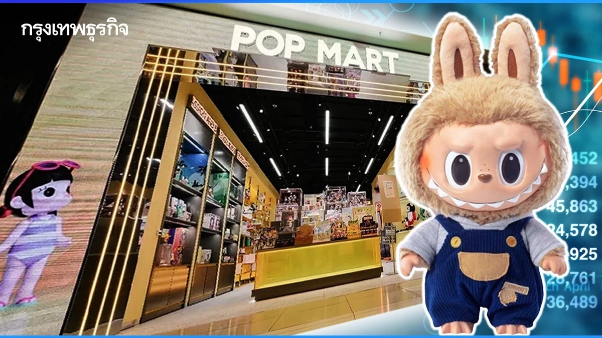หุ้น Pop Mart ดิ่ง 40% หลังกระแส Labubu เริ่มซา ผิดหวังยอดขายในสหรัฐ