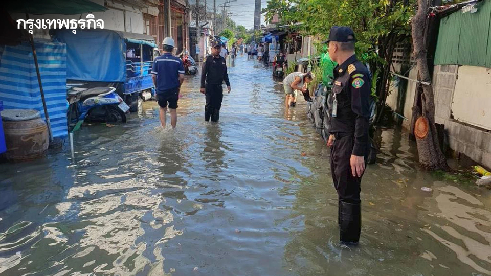 ด่วน! แจ้งเตือน 'น้ำทะเลหนุนสูง' 11 ชุมชนนอกแนวคันกั้นน้ำเฝ้าระวังใกล้ชิด