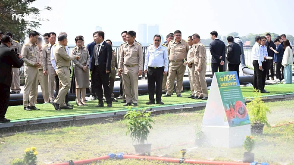 เกษตรฯเปิดนวัตกรรม ทุ่นยางพาราดักผักตบชวา ท่อHDPE เพื่อชลประทานไทย