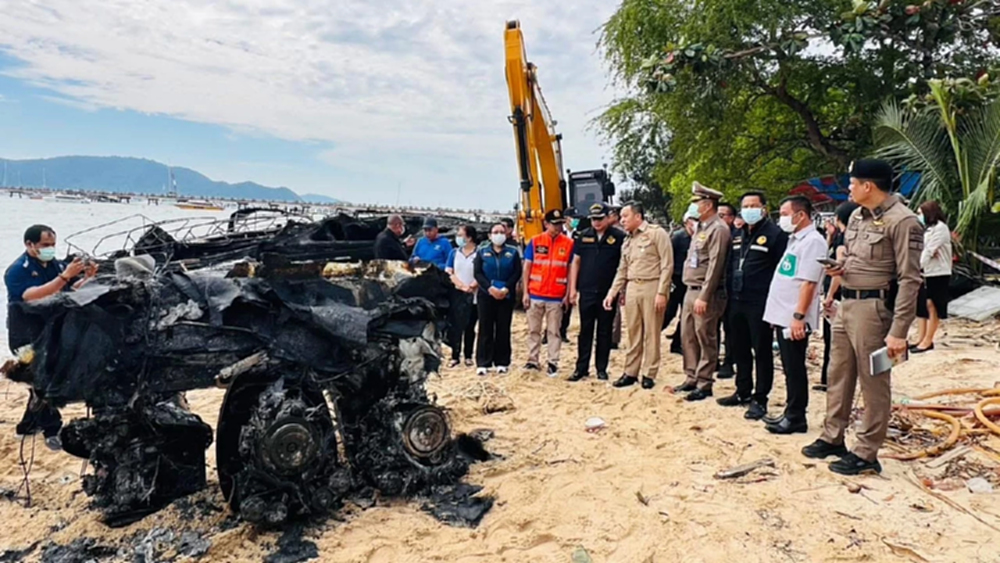 วอด 40 ล้าน สปีดโบ๊ท 24 ลำไฟไหม้ที่ภูเก็ต ผู้ว่าฯสั่งเร่งเยียวยา