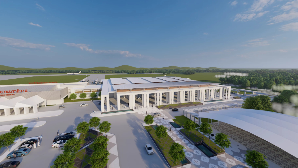 เปิดโฉมอาคารใหม่ 'สนามบินนราธิวาส' ทย. เร่งสร้างเสร็จปีนี้