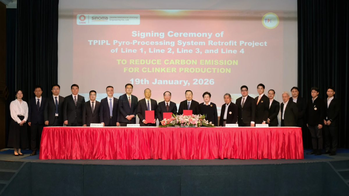 TPI Polene จับมือ Sinoma ลดคาร์บอนภาคอุตสาหกรรมปูนซีเมนต์
