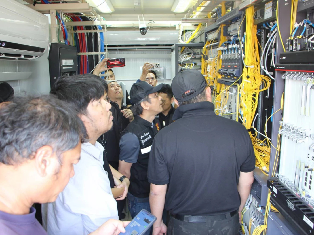 กองกำลังบูรพา ตัดวงจร สแกมเมอร์  ตรวจเข้มลักลอบส่งสัญญาณเน็ต เข้าปอยเปต