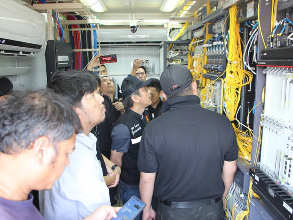 กองกำลังบูรพา ตัดวงจร สแกมเมอร์  ตรวจเข้มลักลอบส่งสัญญาณเน็ต เข้าปอยเปต