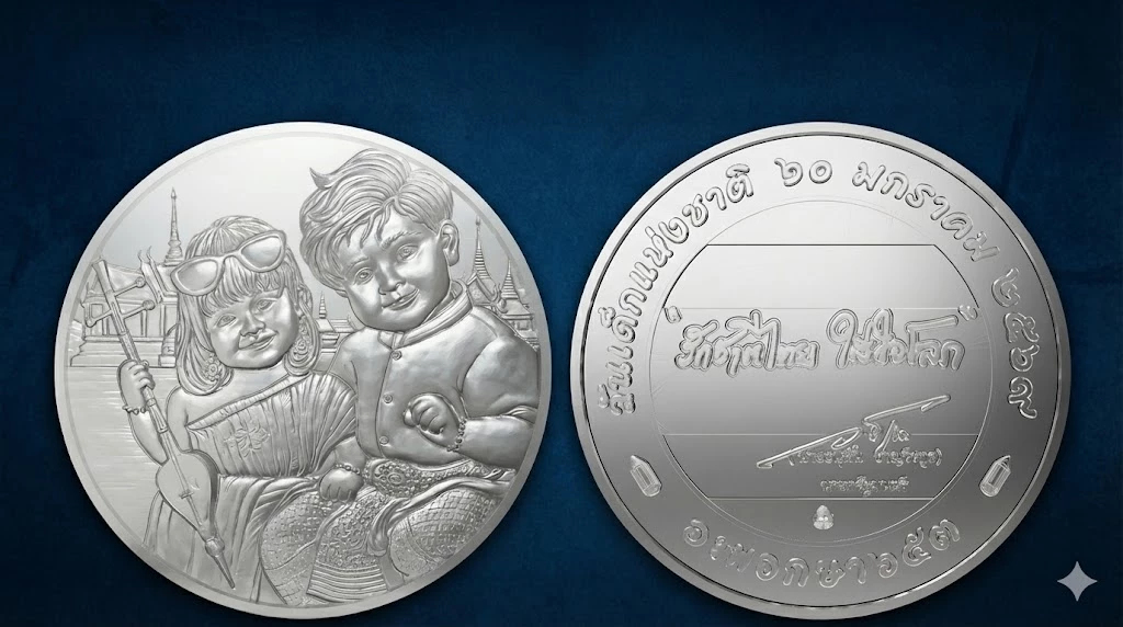 ธนารักษ์ เปิดจำหน่าย ‘เหรียญวันเด็ก 69’ ราคา 20 บาท ชูลายไทย-ดนตรีไทย