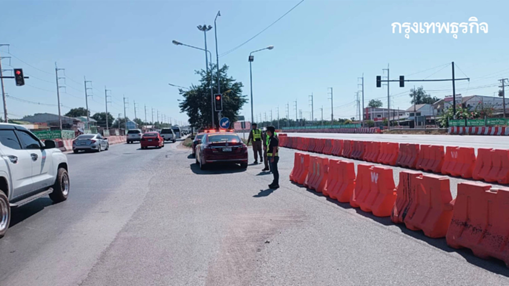 ปิดถนน แยกหางน้ำสาคร รับมือทัพ รถเข้ากรุงเทพ เช็กจุดเลี่ยง ทางลัด