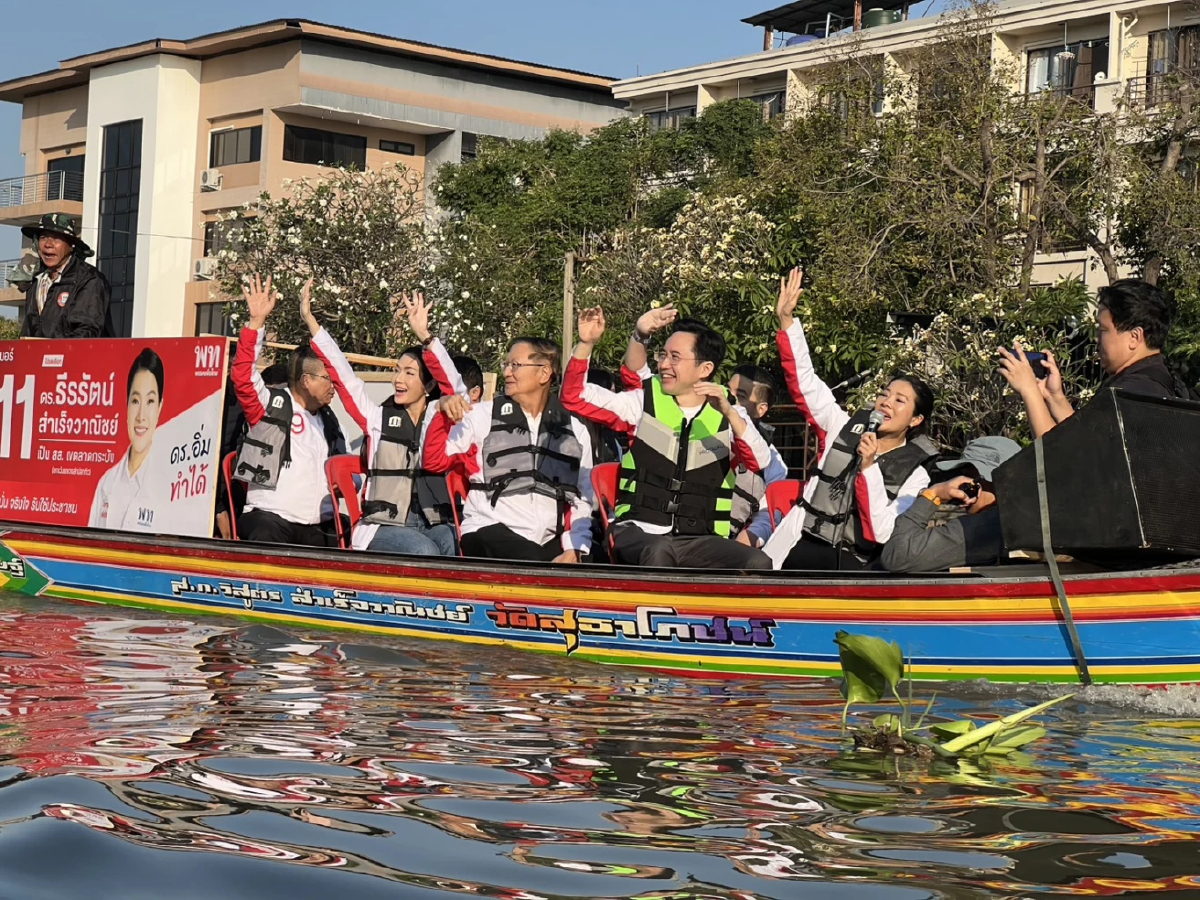 'ยศชนันท์' ล่องเรือหาเสียง  น้อมรับผลนิด้าโพล-ปรับการทำงาน