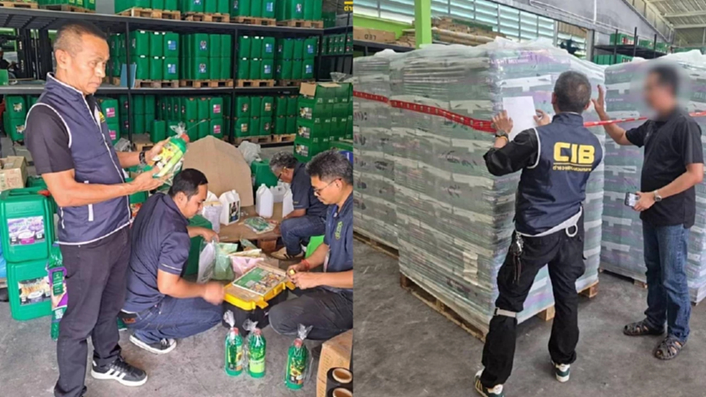 บุกทลายปุ๋ยปลอม–ปุ๋ยเถื่อนขายออนไลน์ ยึดของกลาง 5 ล้าน