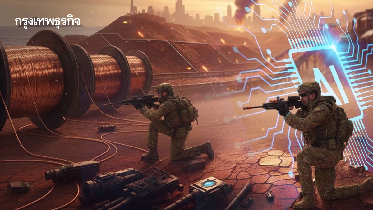 ‘AI - การทหาร’ ดันดีมานด์ ‘ทองแดง’ พุ่ง 50% เสี่ยงขาดแคลนหนัก ในอีก 14 ปี