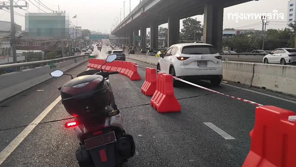 กระทบหนักมาก รถติด ปิดถนนบรมราชชนนี สะพานทางรถไฟตลิ่งชัน ซ่อมยาว
