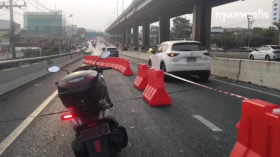 กระทบหนักมาก รถติด ปิดถนนบรมราชชนนี ต่างระดับฉิมพลี ซ่อมยาว 72 วัน