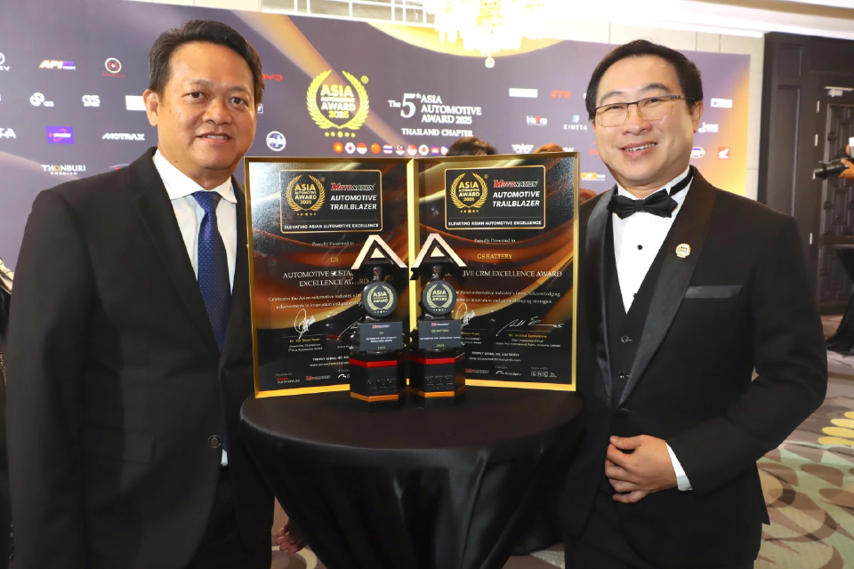 GS BATTERY คว้า 2 รางวัลเวที The 5th Asia Automotive Award 2025 – Thailand Chapter (AAA)