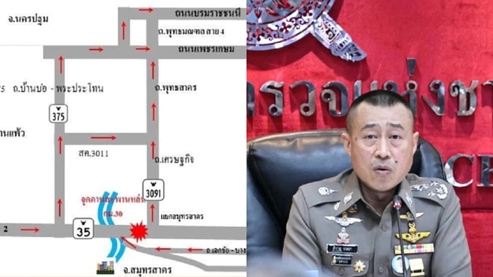 ทางเลี่ยง เครนถล่มพระราม 2 เช็กก่อน ตำรวจจราจรแจ้งล่าสุด