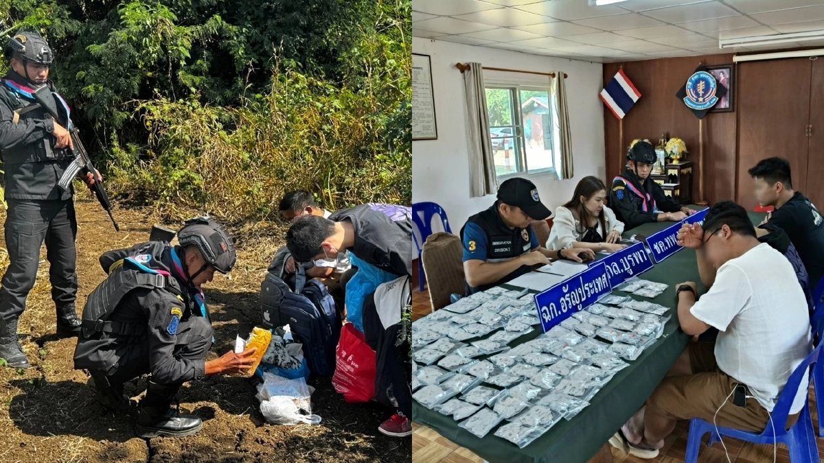 ทหารบูรพาสกัดจับ 3 ชาวจีนลอบผ่านไทย ของกลางซิมการ์ดเกือบหมื่น
