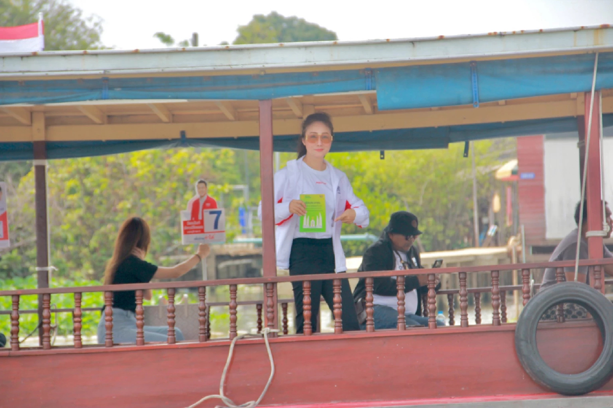 'นภาดา' ปลุกคนนนท์เลือก 'เพื่อไทย' แก้น้ำท่วม น้ำแล้ง ช่วยเกษตรกร