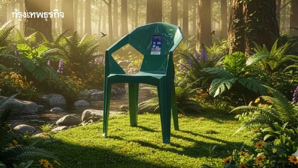 นวัตกรรม“เก้าอี้เขียวเปลี่ยนโลก”  เมืองต้นแบบยั่งยืน“ไม่เทรวม”