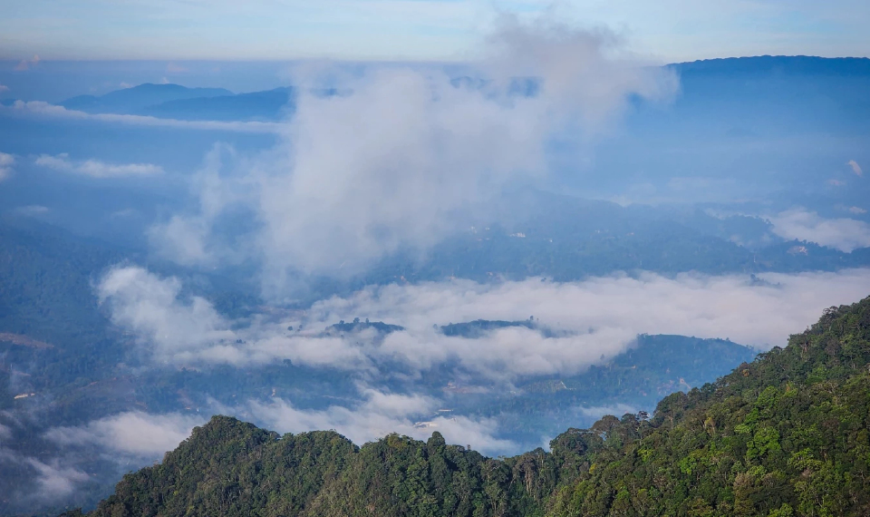 'ยอดเขาค้อม' อุทยานแห่งชาติเขานัน เส้นทางใหม่ที่สายลุยต้องลอง