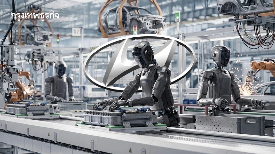 สู่ยุค 'โรงงาน' ใช้หุ่นยนต์ 'ฮิวแมนนอยด์' ฮุนไดผลิตป้อนปีละ 30,000 ตัวภายใน 2028