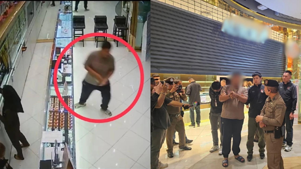 จับ 'โฟน ออเงิน' วิ่งราวทองกลางห้างดังย่านบางเขน ทำแผนสารภาพ